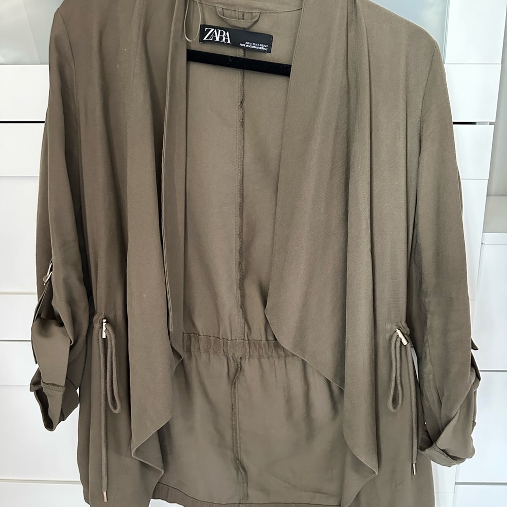 Zara Women's Olive Utility Jacket